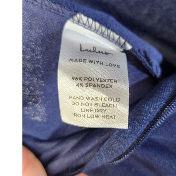 NWT Lulus Power of Love Navy Blue Strapless Jumpsuit Size M - Picture 9 of 9